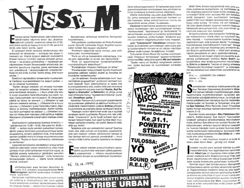 Post image for Nisse M 4/96 – hurja Sub-Tribe Urban konsertoi Pieksämäellä