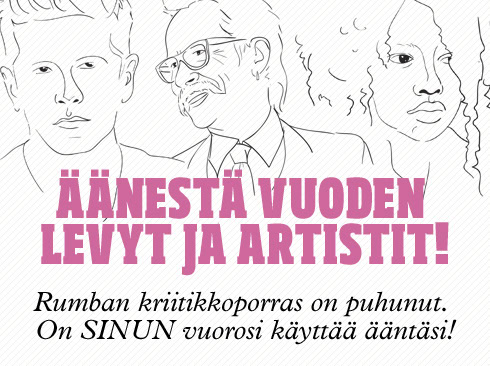 Post image for Äänestä vuoden parhaat levyt, biisit, artistit ja iljetykset!