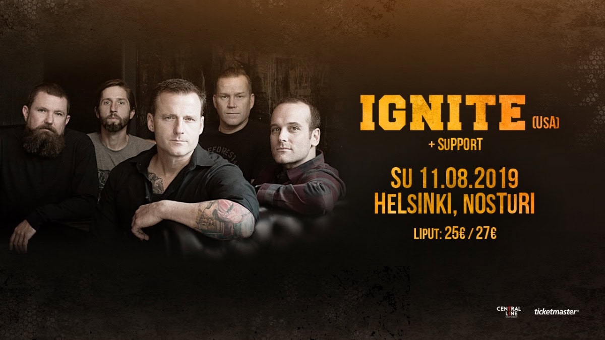 Kalifornialainen punk/hardcoreyhtye Ignite elokuussa Suomeen Rumba.fi