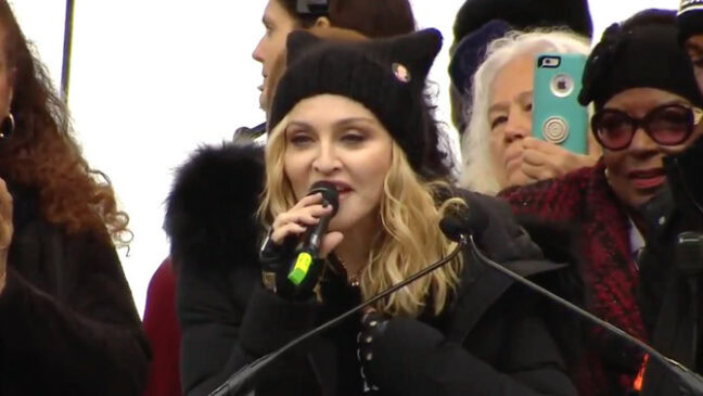 Madonna Women march against Trump